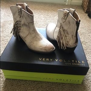 Fringe Short Boot-Brand New